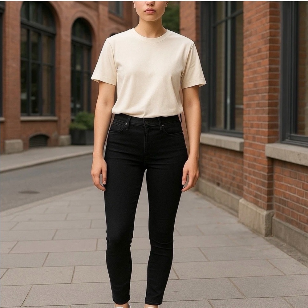 Jcrew Black High-Rise Toothpick Women Jeans - 9in rise